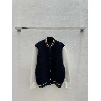 Dark blue LV Womens  Sweaters  Monogram Pattern  Fair Isle Design in Dual Color Options for Luxury Fashion Lovers #A57763