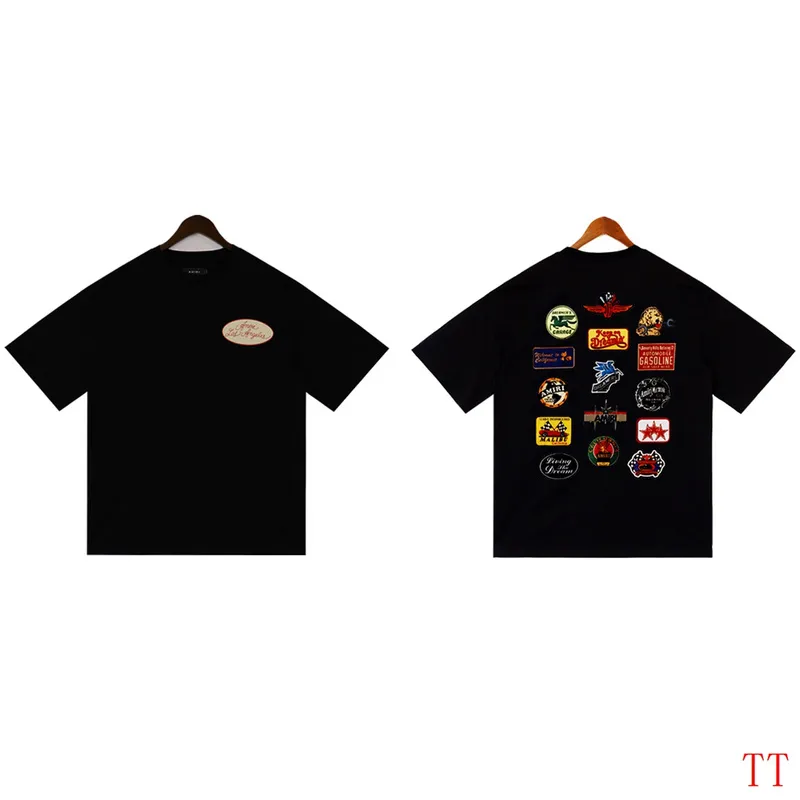 AMIRI Black/White Station Patch T-shirt #A53784