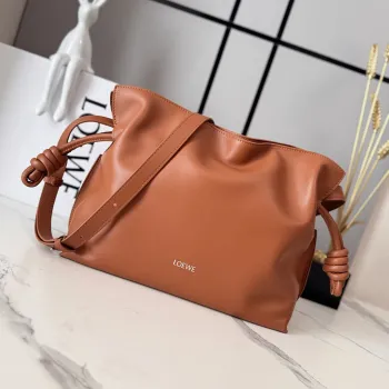 Loewe Flamenco Nappa Leather Drawstring Bag 30x24.5x10.5cm #A63852