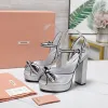 Miu Miu Shoes for MIUMIU High-heeled shoes for women Heel height:12cm #A61177