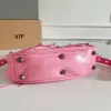 Balenciaga - Inspired Studded Shoulder Bags in Vibrant Color Palettes #A53897 Balenciaga - Inspired Studded Shoulder Bags in Vibrant Color Palettes #A53897