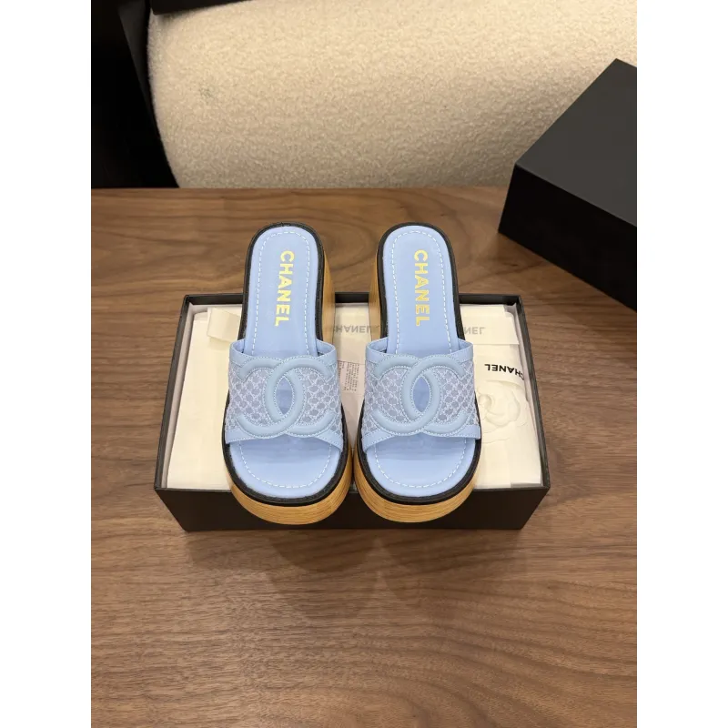 Chanel shoes for Womens Chanel slippers #A65222