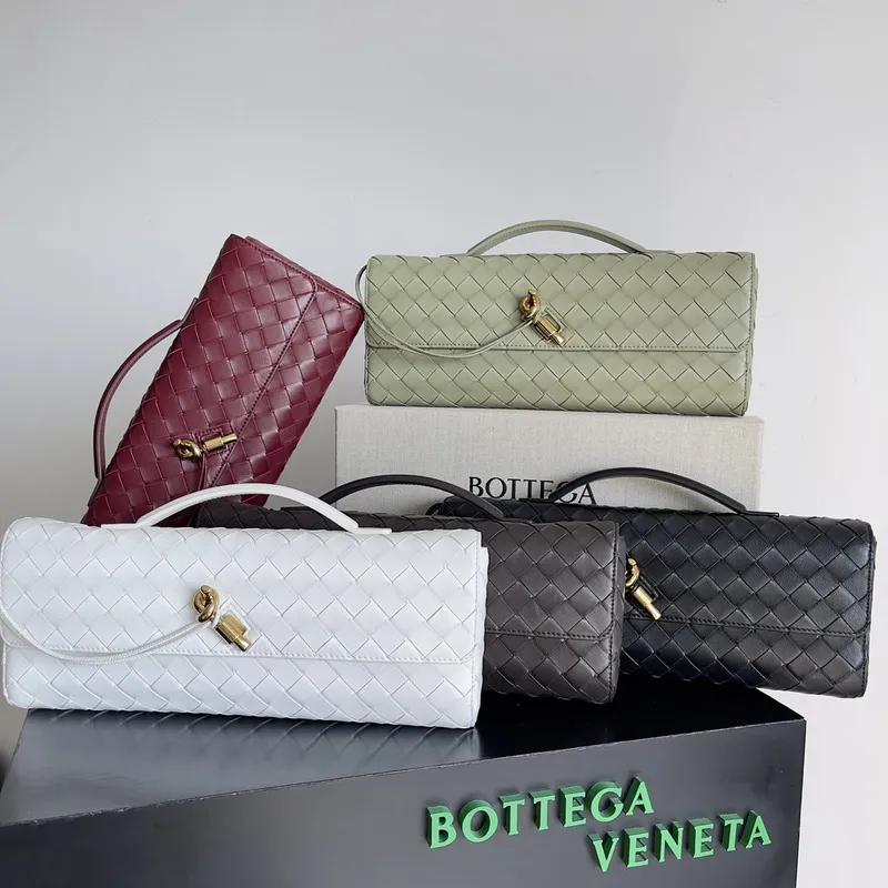 Bottega Veneta Leather Clutch with Knot Closure #A45659 Bottega Veneta Leather Clutch with Knot Closure #A45659