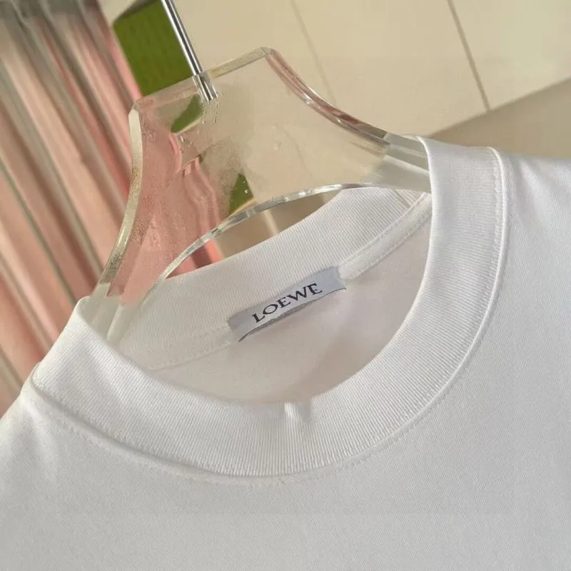 Black LOEWE T - Shirt With Colorful Logo Design For Fashion Enthusiasts #A54411