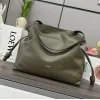 Loewe Large Flamenco Nappa Leather Drawstring Tote 38x29x14cm #A63866