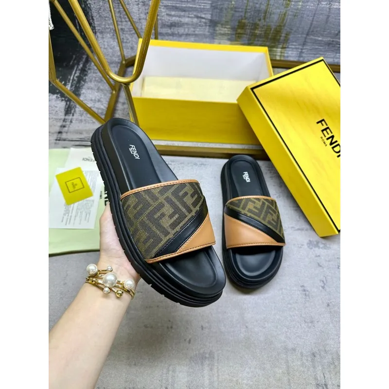 Fendi shoes for Fendi Slippers for men #A39383