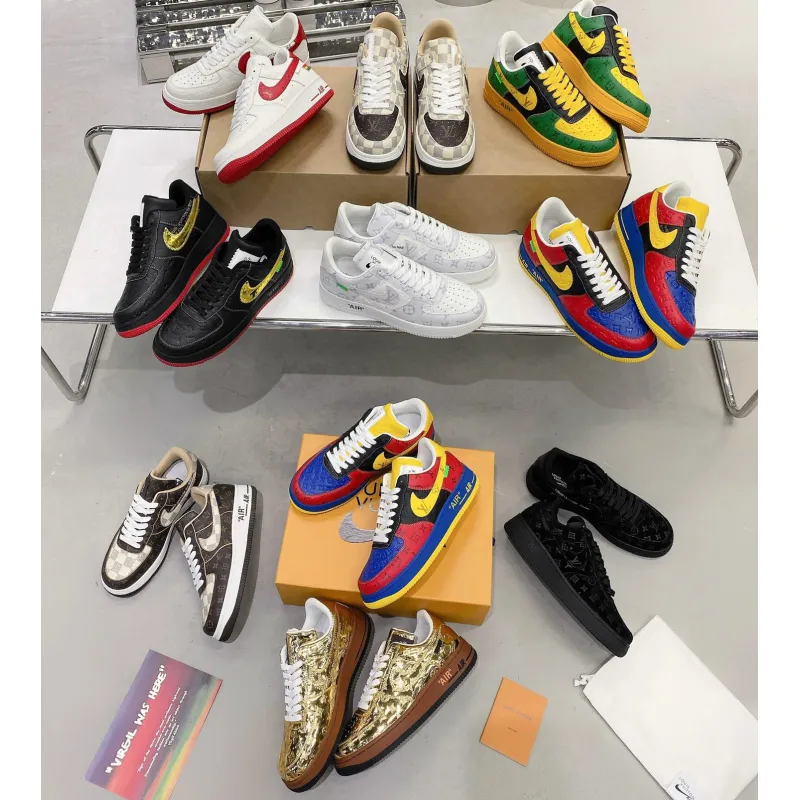 Louis Vuitton x Nike Air Force 1 shoes High Quality 9 Colors Sizes 35-45 #999928124 Louis Vuitton x Nike Air Force 1 shoes High Quality 9 Colors Sizes 35-45 #999928124