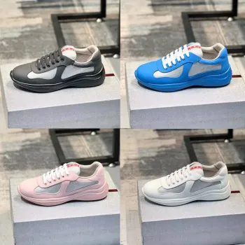 Prada Americas Cup Patent Leather Sneakers High Quality #A43246