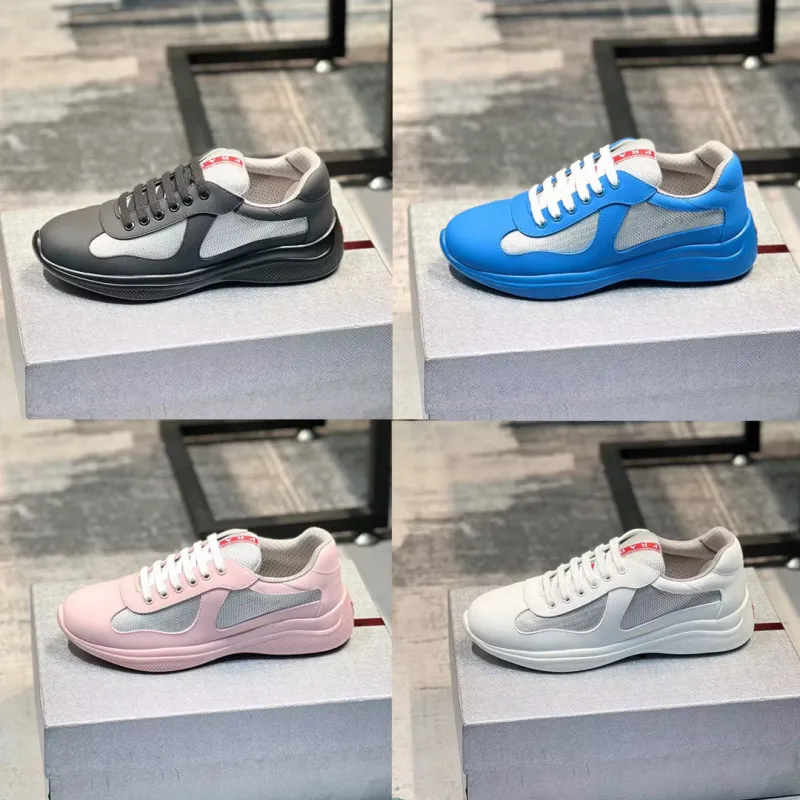 Prada Americas Cup Patent Leather Sneakers High Quality #A43246
