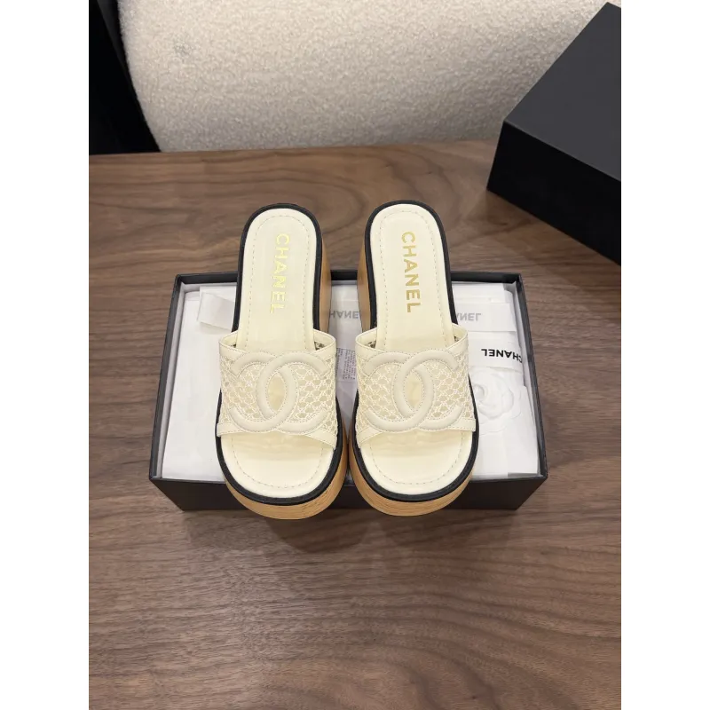 Chanel shoes for Womens Chanel slippers #A65223