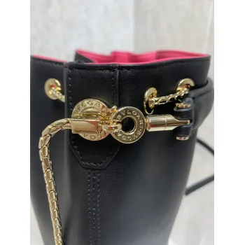 Bvlgari Serpenti Bucket Bag In Blush Leather With Iconic Detailing #A51661