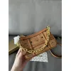 MCM Mini Crossbody Bag, Grid Pattern, Chain Strap, Style 65026 12.5 x 21.0 x 5.0cm #A61794
