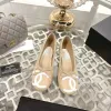 Chanel  Ballet Flats with Logo For Women #A54801