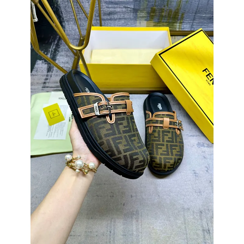 Fendi shoes for Fendi Slippers for men #A50778