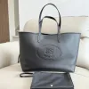 Burberry Black Leather Tote Bag 2221 #A55696