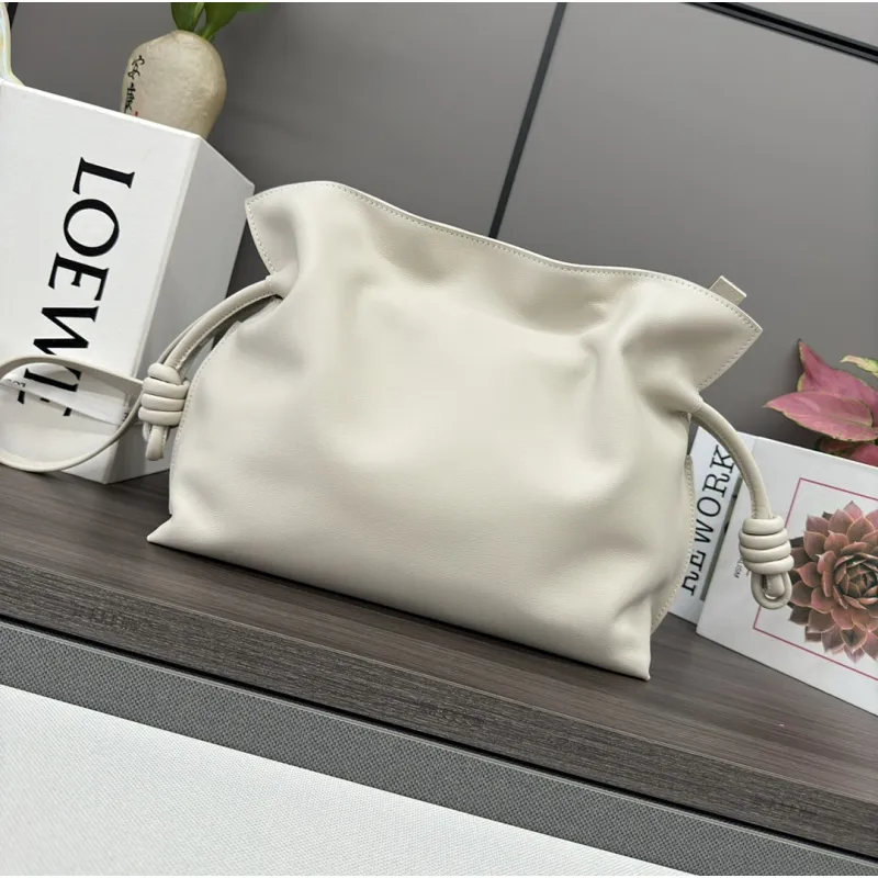 Loewe Flamenco Nappa Leather Drawstring Tote 30x24.5x10.5cm #A63860