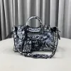 Balenciaga Distressed  Bag with Graffiti Details #A46204