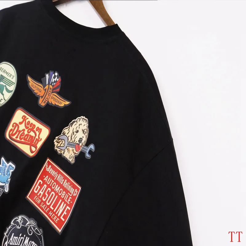 AMIRI Black/White Station Patch T-shirt #A53784