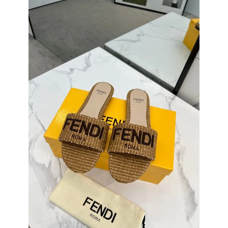 Fendi shoes for Fendi slippers for women #A39116