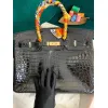 Hermes AAA handbag black #A38478 Hermes AAA handbag black #A38478