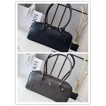 Loewe Amazona Cropped Leather Bowling Bag 30.5x9x15CM #A63855