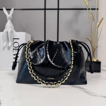 Loewe Flamenco Crocodile Leather Drawstring Bag 30x10.5x20CM #A63857