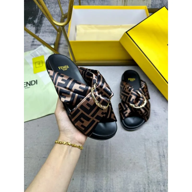 Fendi shoes for Fendi slippers for women #A49895