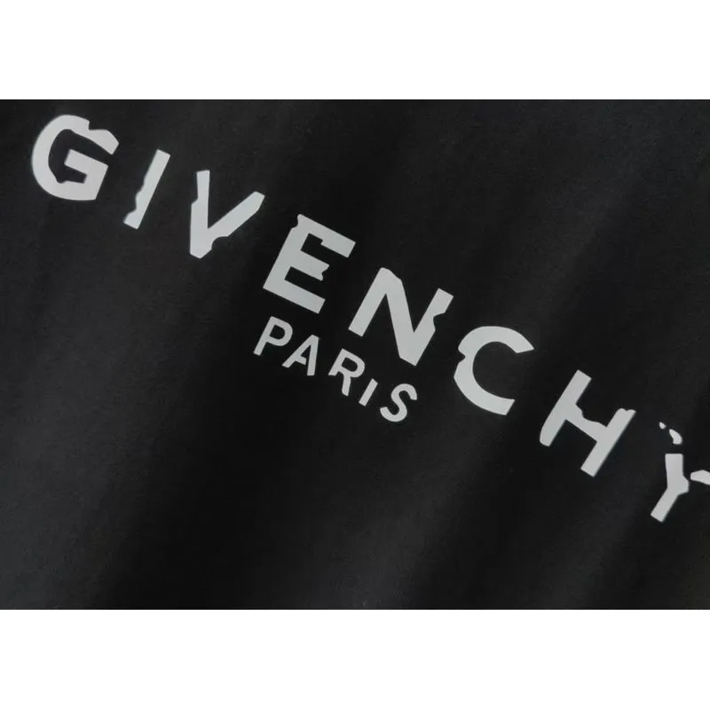 Givenchy Paris Logo Cotton T Shirts in Pink Brown Black and White for men Casual Fashion #A54254