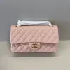 Authentic Chanel Classic Flap Bag in Light  Caviar Leather good Hardware  Wide 25cm #A54379