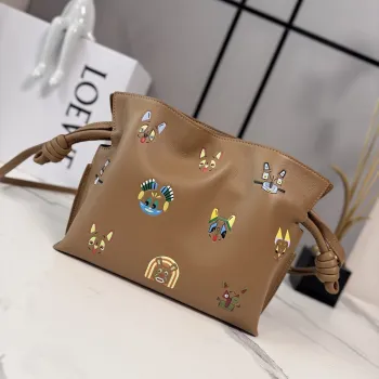 Loewe x Louis Wain Flamenco Nappa Leather Bag 23x18x9cm #A63862