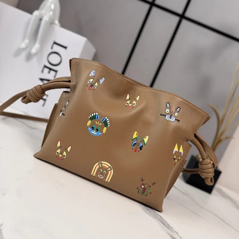 Loewe x Louis Wain Flamenco Nappa Leather Bag 23x18x9cm #A63862