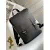 LOEWE Military backpack in soft grained calfskin Anthracite Size:39*28.5*11cm #A49107
