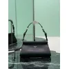 Prada Black Leather Shoulder Bag 1BC262 #A55688