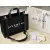 Givenchy Black Canvas Tote Bag With Branding And Gold Hardware #A52344