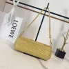 Loewe Womens Cylinder Shoulder Bag - Yellow Pleated Leather, Gold-Tone Hardware, Adjustable Strap, Stylish Barrel Bag with Anagram Logo #A56849