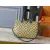 2026 Yellow Clover Pattern Blue Accents  Luxury Leather Stylish Travel  bag #A60318