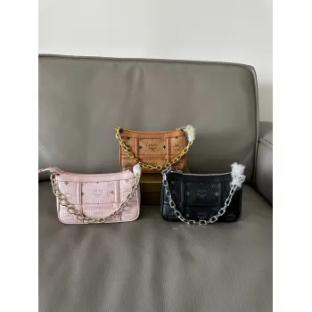 MCM Visetos Nappa Mini Delmy Chain Shoulder Bag Size:12.5x21.0x5.0cm #A49132