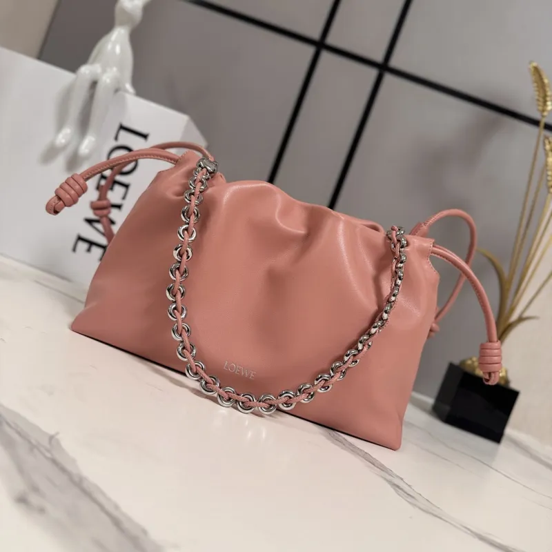Loewe Flamenco Purse Nappa Leather Shoulder Bag, 30 x 10.5 x 20 cm #A63232