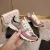 Chanel Metallic Pink Rose Gold Sneakers #A54345