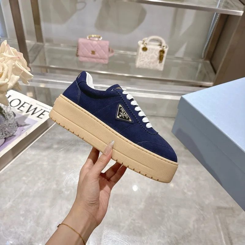 Top Prada Shoes for Womens Prada Sneakers Navy Blue 35-41 Size #A53001