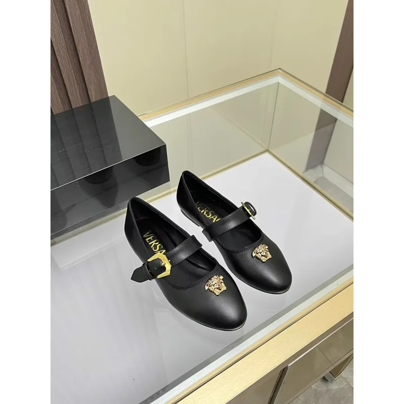 Versace shoes for Womens Versace Flats #A64774