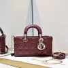 D-ior Lady D-Joy Handbag Wine #A57295