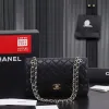 Chanel Classic Flap Bag In Black Caviar Leather Timeless Luxury Accessory #A51771