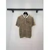 MIUMIU Monogram Knit Short Sleeve Crew Neck Blouse #A63662