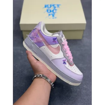 Nike Shoes for Nike Air Force 1 shoes Pink-Purple Butterfly Whisper #A62883