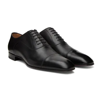 CL Redbottom Buffed calfskin oxfords in black #999930400