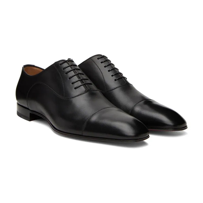 CL Redbottom Buffed calfskin oxfords in black #999930400
