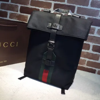 Gucci Web Stripe Backpack 337075 W30xH42xD18cm #A62976