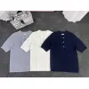 Chanel Monogram Knit Short Sleeve Crew Neck Blouse #A63658