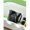 Chanel Black Quilted Leather Bucket Bag With Chain And Logo Accents #A50981